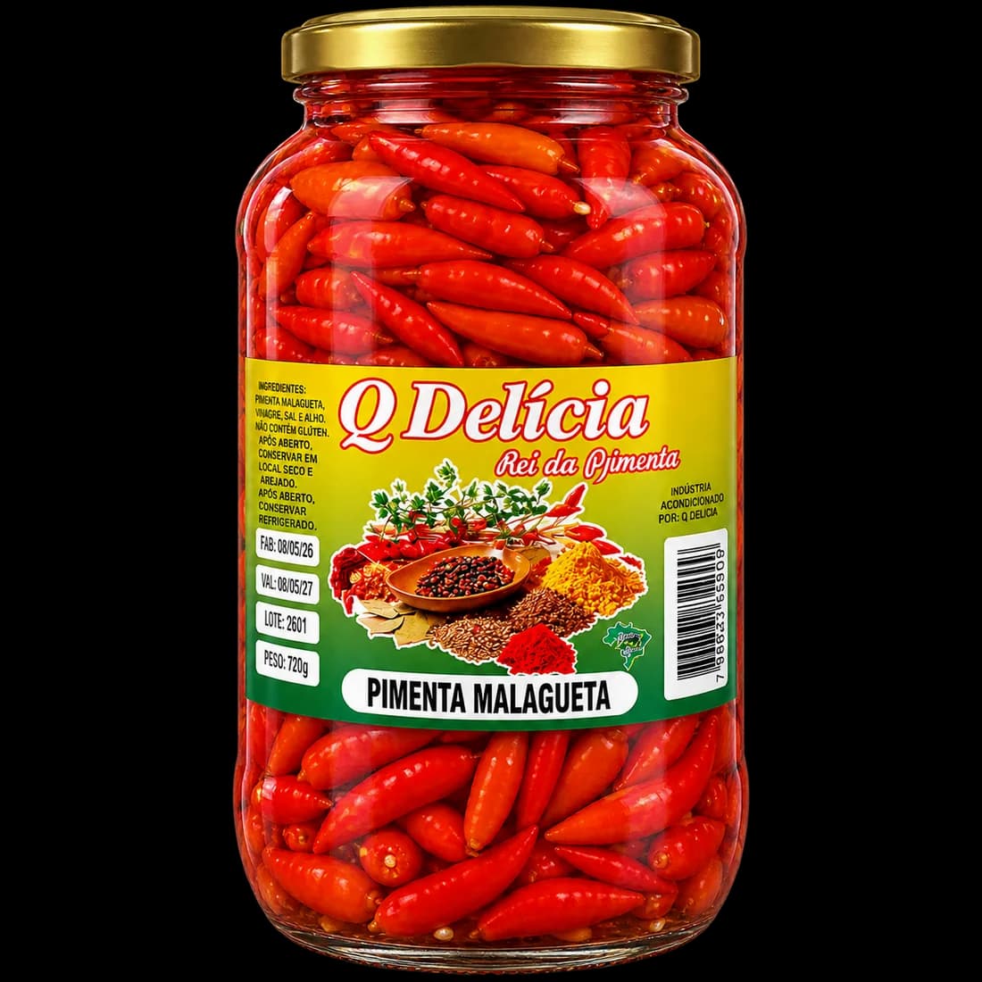 Pimenta Malagueta em Conserva